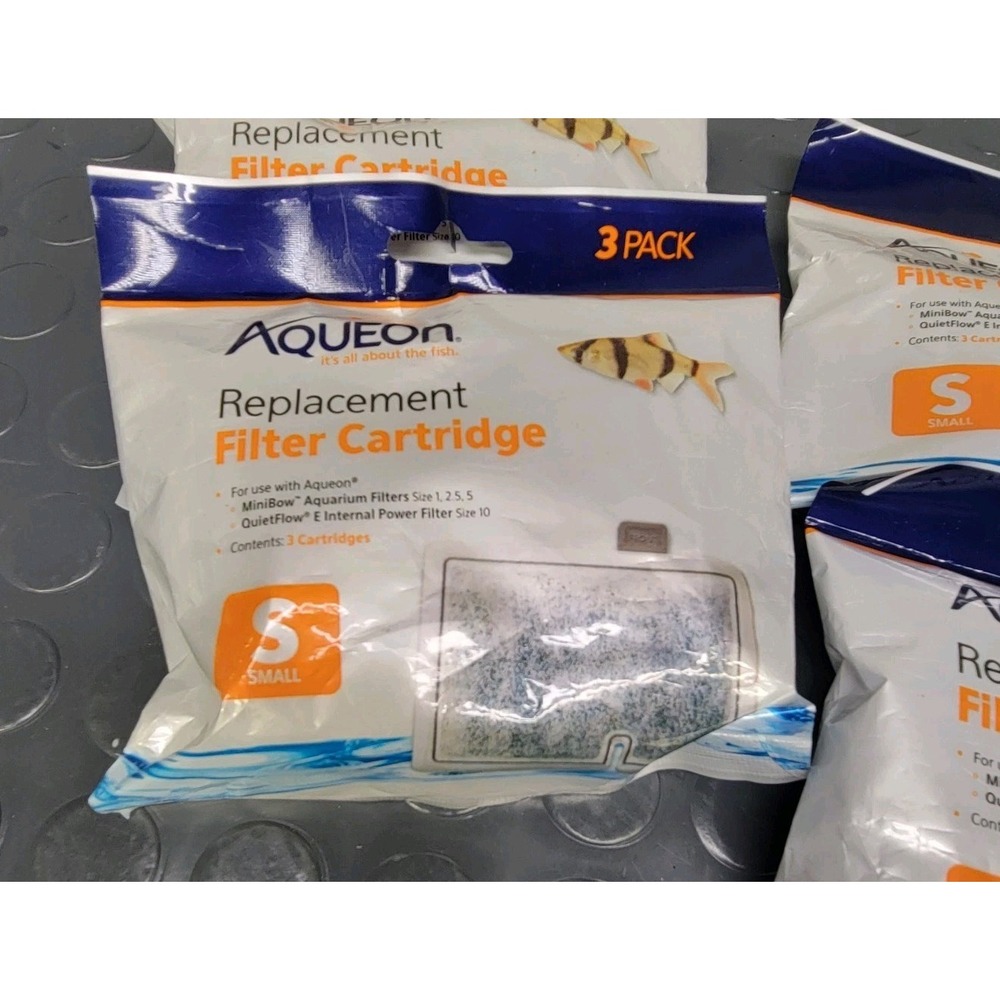 Aqueon QuietFlow Replacement Filter Cartridges, Small size (4pks)